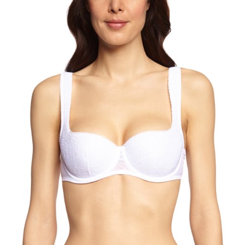 Susa Damen BH (Push-up) 7592 Sujetador, Blanco (3), 85A para Mujer