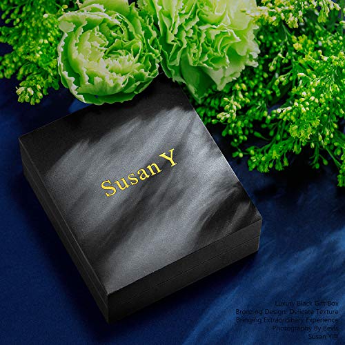 Susan Y Regalos día de la Madre Collar Mujer i Love You mom Letras Colgante diseñado corazón Cristales de Swarovski Joyas para niñas Madre Aniversario Ella día de San valentín