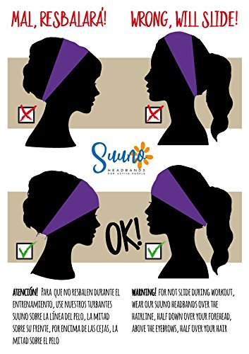 Suuno, TURBANTE/DIADEMA_Splat_653, para running, yoga, pilates, fitness, ciclismo... cualquier actividad!!! No se mueve, no oprime *** ENVIO GRATIS A ESPAÑA***