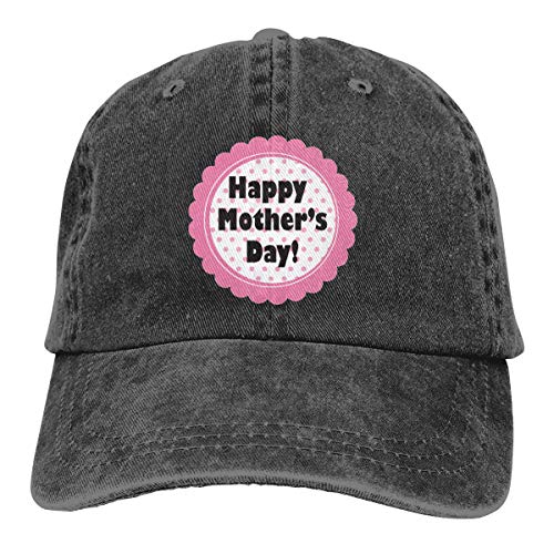 SVDziAeo Cap Pulsera Fiesta Luv Manicuras y Pedicuras Etiqueta del Día de la Madre BCE Sombrero de Vaquero Unisex Sombrero de botón Trasero Ajustable