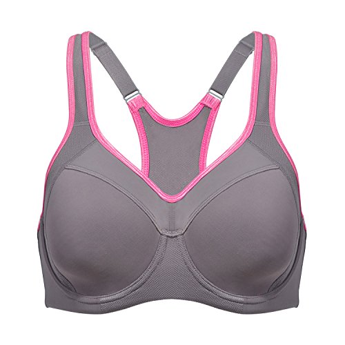 SYROKAN - Sujetador Deportivo de Alto Impacto con Aros y Fina Espuma para Mujer Multicolor #2 ES:105C (EU 90C)