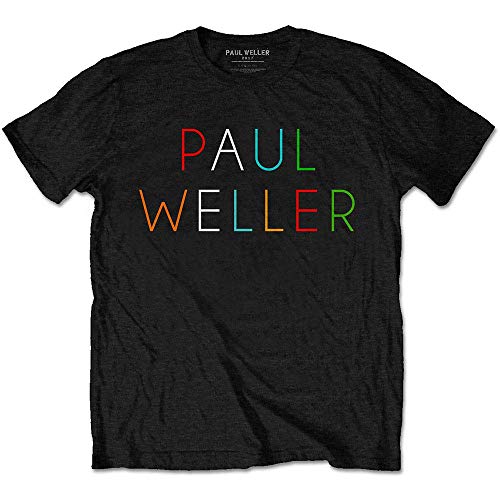 T-Shirt # L Unisex Black # Multicolour Logo
