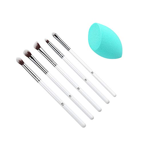 T4B ILU Got My Eyes On You Set De 6 Accesorios De Maquillaje Profesional Incluye 5 Pinceles Para Aplicar Sombras Y Delineado De Ojos Con Esponja De Maquillaje Turquesa