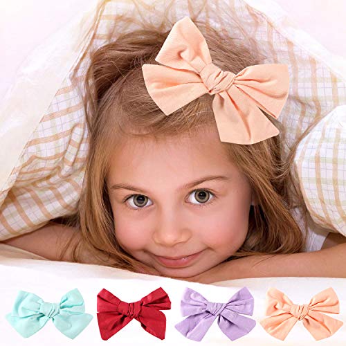 Tacobear 16 Piezas Lazos para el Pelo Niñas Nudo Pinzas Pelo Arco de Pelo Cintas Pelo Accesorios para Cabello para niñas