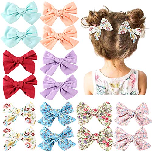 Tacobear 16 Piezas Lazos para el Pelo Niñas Nudo Pinzas Pelo Arco de Pelo Cintas Pelo Accesorios para Cabello para niñas