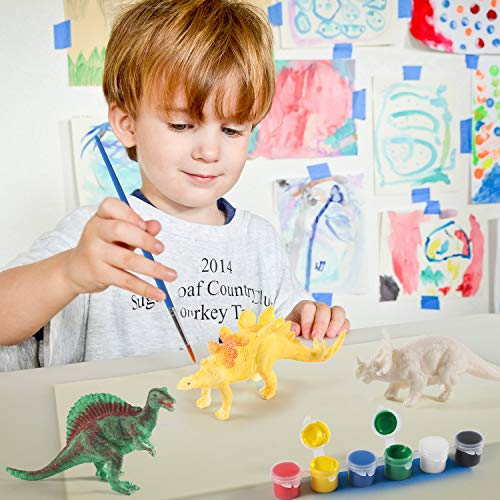 Tacobear Dinosaurio Pintar Juegos para Niños Dinosaurio Figuras para Pintar Manualidades Pintar Creativo DIY Dinosaurio Navidad Regalos Manualidades para Niños