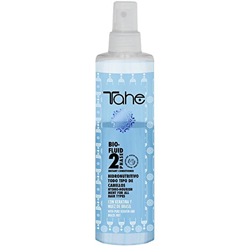 Tahe Bio-Fluid Acondicionador Hidronutritivo 2-Phase para Todo Tipo de Cabellos con Activos Hidratantes y Restructurantes, 300 ml