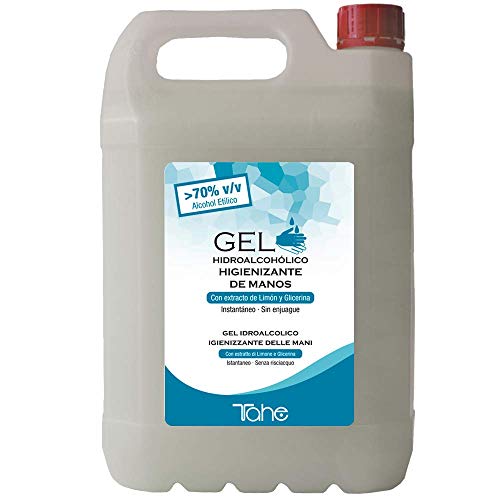 Tahe Dermoprotect Gel Hidroalcohólico Higienizante De Manos Con Perfume 5 Litros 5000 ml
