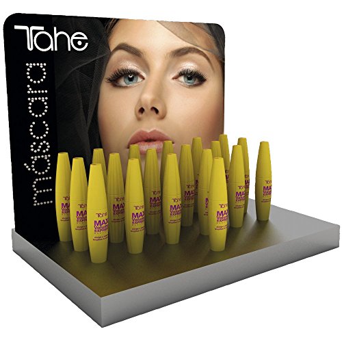 Tahe MAX Máscara de Pestañas Volumen Express, Fórmula con Cera de Arroz, Efecto Alargador y Espesante, 12 ml