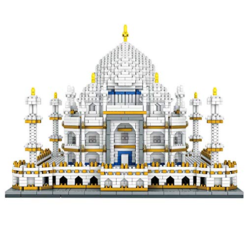 Taj Mahal World Famous Landmark 3900 + pcs Nano Mini Kits de Bloques de construcción de construcción de niños de Bricolaje Educativo Regalos de Juguete