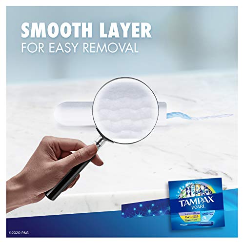 Tampax Pearl Tampones, ligeros/regulares/superabsorbencia con trenza LeakGuard, paquete triple, sin aroma, 34 unidades
