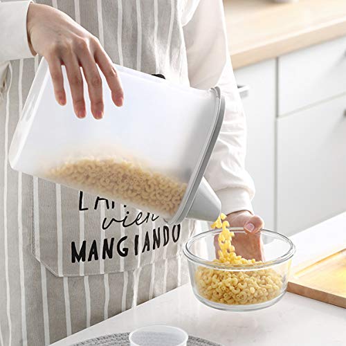 Tanque de Almacenamiento de plástico Transparente Avena Cereales Grain Storage Tank hogar Grano de arroz Tanque de Almacenamiento Caja de Almacenamiento de Cocina (Size : Two Packs)