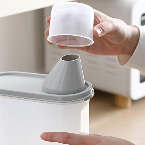 Tanque de Almacenamiento de plástico Transparente Avena Cereales Grain Storage Tank hogar Grano de arroz Tanque de Almacenamiento Caja de Almacenamiento de Cocina (Size : Two Packs)