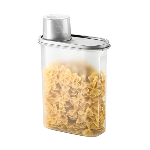 Tanque de Almacenamiento de plástico Transparente Avena Cereales Grain Storage Tank hogar Grano de arroz Tanque de Almacenamiento Caja de Almacenamiento de Cocina (Size : Two Packs)