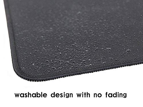 Tapis de Souris de jeu, Cascade, Cascade majestueuse bloquée Avec Des roches massives Avec de la Mousse Sur eux, Noir Blanc, Surface douce, Tapis de Souris facile à nettoyer, Support antidérapant