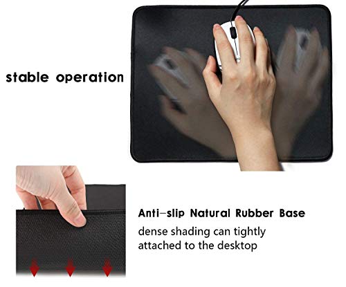 Tapis de Souris de jeu, Cascade, Cascade majestueuse bloquée Avec Des roches massives Avec de la Mousse Sur eux, Noir Blanc, Surface douce, Tapis de Souris facile à nettoyer, Support antidérapant