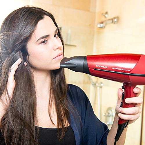 Taurus Fashion 2500 Ionic - Secador potente, iónico, motor AC profesional, 2400W, pelo seco y suave