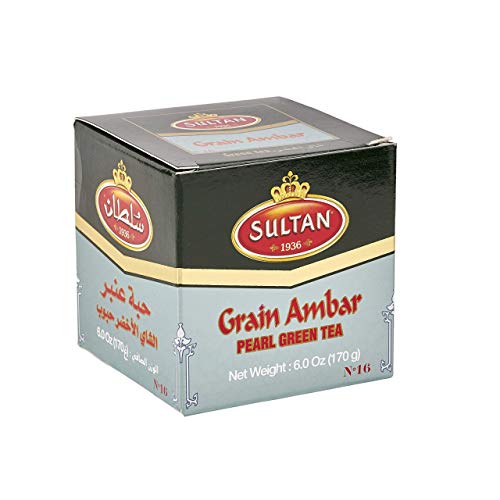 TÉ SULTAN Ambar marroquí té verde suelto, tés de hierbas 170g (Paquete individual - 170g)
