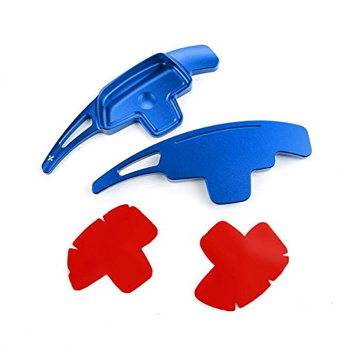 Teabelle 2 piezas Palanca de Cambio de la Rueda del Volante de Ajuste para Coche Cuchilla de Paleta de Cambio de Aleación de Aluminio Rojo