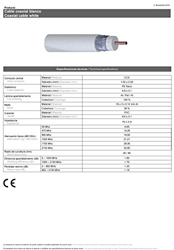Tecatel - Kit parabólica 60 cm, Soporte, LNB Universal, Cable y Conectores (K60C1LSCC)