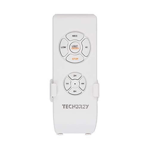 TECHBREY Ventilador de Techo Elegant PRO Negro Ultrasilencioso LED CCT Seleccionable 90W Seleccionable (Cálido-Neutro-Frío)