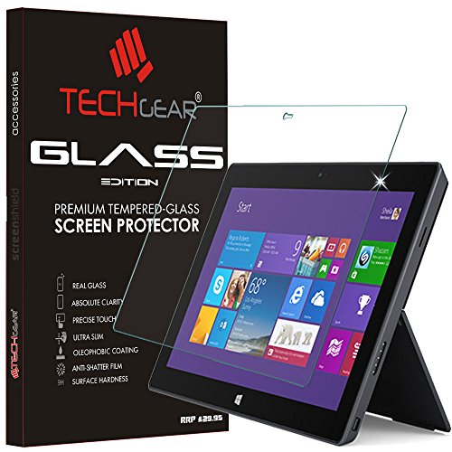 TECHGEAR Vidrio Compatible con Microsoft Surface 2 (Pulgada 10.6") - Auténtica Protector de Pantalla Vidro Templado