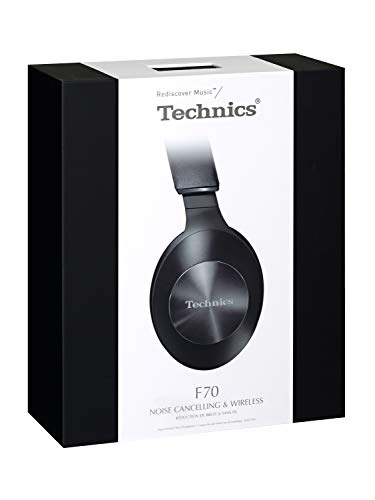 Technics EAH-F70N, Auriculares inalámbricos (Bluetooth, cancelación de ruido, 3 modos, 40mm CPF, Hi-Res Audio, LDAC, asistente de voz, batería 20h, plegable) Talla Única, Negro