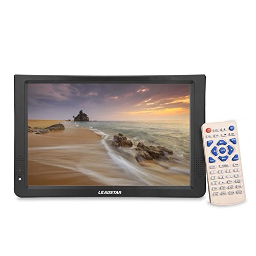 Televisor portatile HD 11.6 "TV sintonizzatore DVB-T2 / DVB-T digitale analogica atv schermo LCD con porta USB & SD / MMC, con batteria di ricarica, per Home Car en interni o all'aperto (EU)