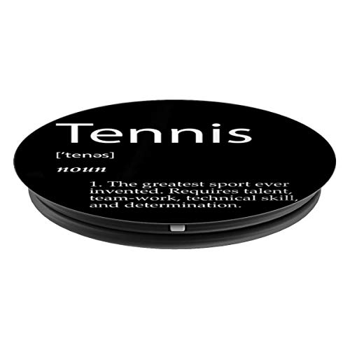 Tennis Definition - Best Racket Sport Singles Double Tennis PopSockets Agarre y Soporte para Teléfonos y Tabletas