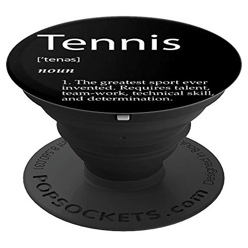 Tennis Definition - Best Racket Sport Singles Double Tennis PopSockets Agarre y Soporte para Teléfonos y Tabletas