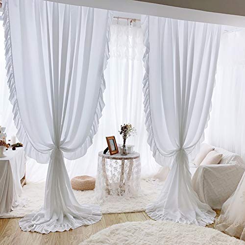 Tensism Cortinas Semi Puras,Paneles De Cortinas De Jerez Dormitorio,Cortinas De Lino Natural,para La Decoración del Hogar,1 Paneles