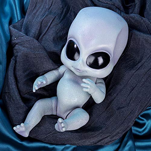 Terabithia 14 Pulgadas Realista Mano Detallada Pintura Vinilo Cuerpo Completo Reborn Alien Dolls Coleccionable Recién Nacido Baby Doll