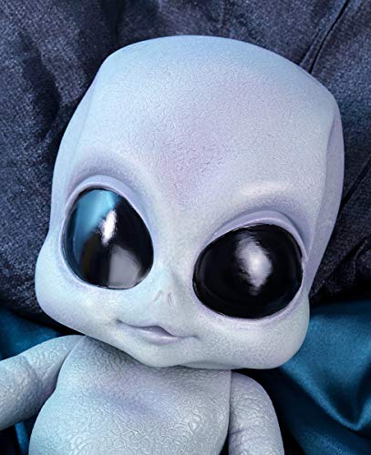 Terabithia 14 Pulgadas Realista Mano Detallada Pintura Vinilo Cuerpo Completo Reborn Alien Dolls Coleccionable Recién Nacido Baby Doll