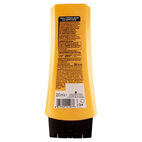 Testanera - Gliss Hair Repair, Balsamo con Nutritive Oil Elixir - 200 ml