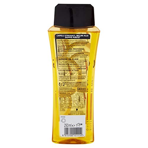 Testanera Gliss Hair Repair Shampoo con Nutritive Oil Elixir - 250 ml