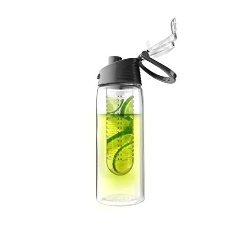Tfxwerws 800 ml sportives de plein air Tasse d'eau Santé jus de citron Bouteille d'eau Noir