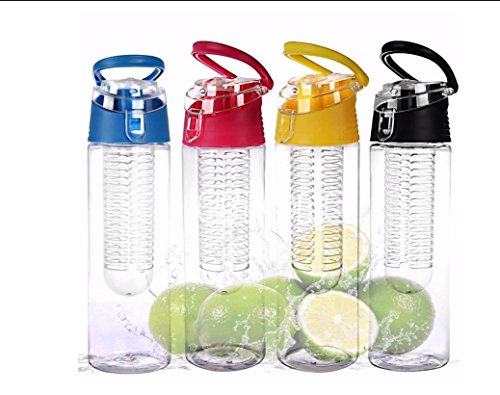 Tfxwerws 800 ml sportives de plein air Tasse d'eau Santé jus de citron Bouteille d'eau Noir