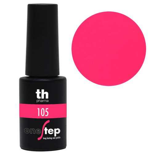 Thader Th Pharma - Esmalte de Uñas Permanente Step One/Pintauñas Permanente Brillo Infinito, Cobertura Total de Larga Duración y de Rápido Aplicado, Nº105, 6 ml