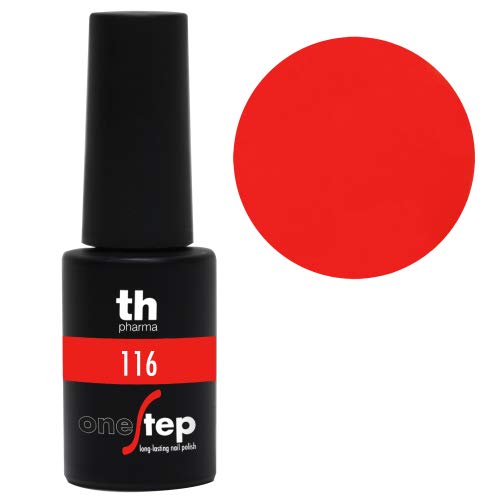 Thader Th Pharma - Esmalte de Uñas Permanente Step One/Pintauñas Permanente Brillo Infinito, Cobertura Total de Larga Duración y de Rápido Aplicado, Nº116, 6 ml