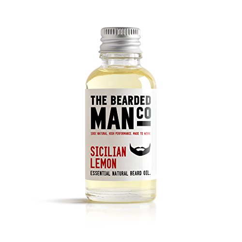 The Bearded Man Company - Aceite esencial para barba (aroma a limón siciliano)