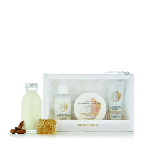 The Body Shop Festive Skincare Beauty Bags - Argan Oil-British Rose-Strawberry-Mango-Shea-Coconut-Moringa-Fuji Green Tea-Almond Milk & Honey