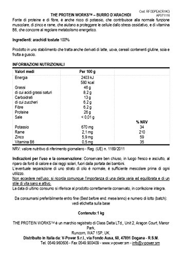 The Protein Works Mantequilla de Cacahuete, Super Crujiente - 1 kg