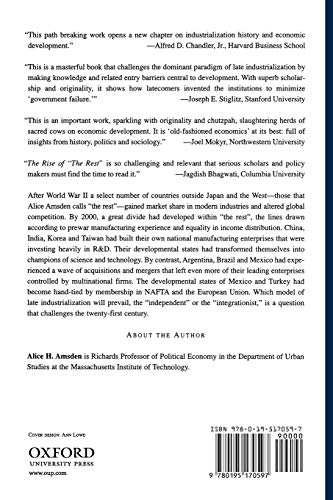 The Rise of "The Rest": Challenges to the West from Late-Industrializing Economies