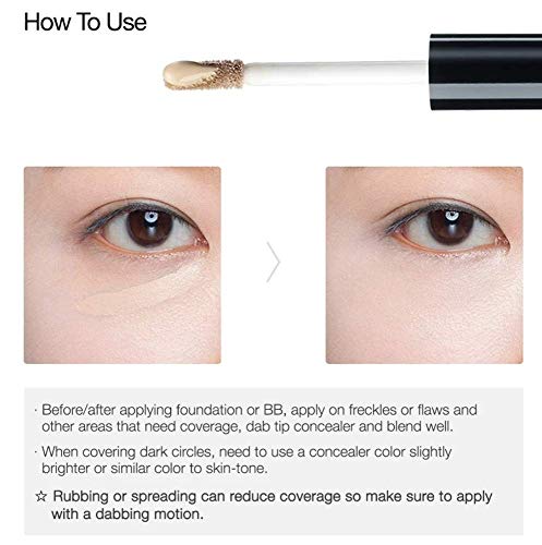 The Saem Cover Perfection Tip Concealer SPF28 - #01 Clear Beige 6.8g/0.23oz