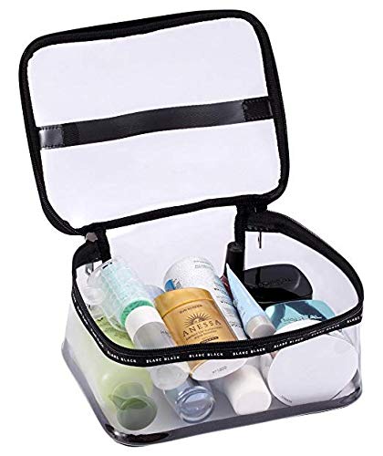 THEE Bolsas de Aseo Transparente Organizador de Cosméticos Portátil de Viaje