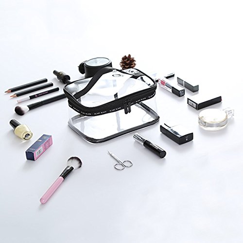 THEE Bolsas de Aseo Transparente Organizador de Cosméticos Portátil de Viaje