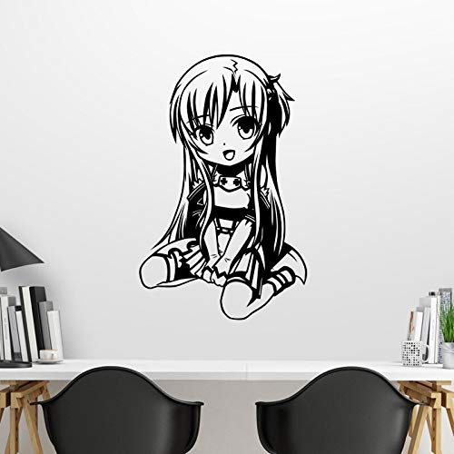 Tianpengyuanshuai Sword Art Online Pared calcomanía Vinilo Pared calcomanía decoración del hogar Anime Coche Pegatina 40x25cm