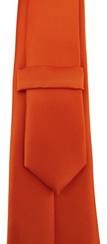 TigerTie - Corbata - Liso - para hombre naranja Talla única