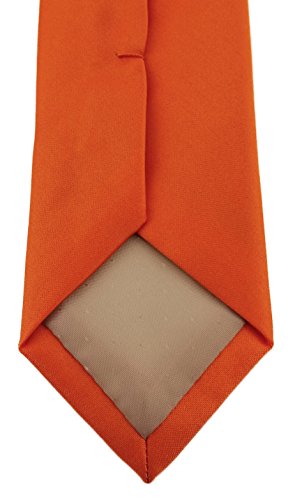 TigerTie - Corbata - Liso - para hombre naranja Talla única