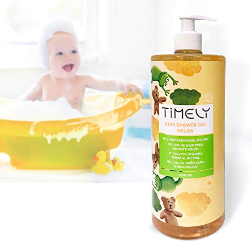 Timely - Gel de ducha hidratante con aroma de melón para niños